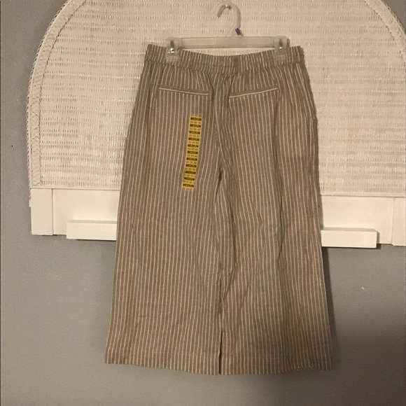 Beach Lunch Lounge Linen Cropped Pants (NW… - Picture 7 of 8